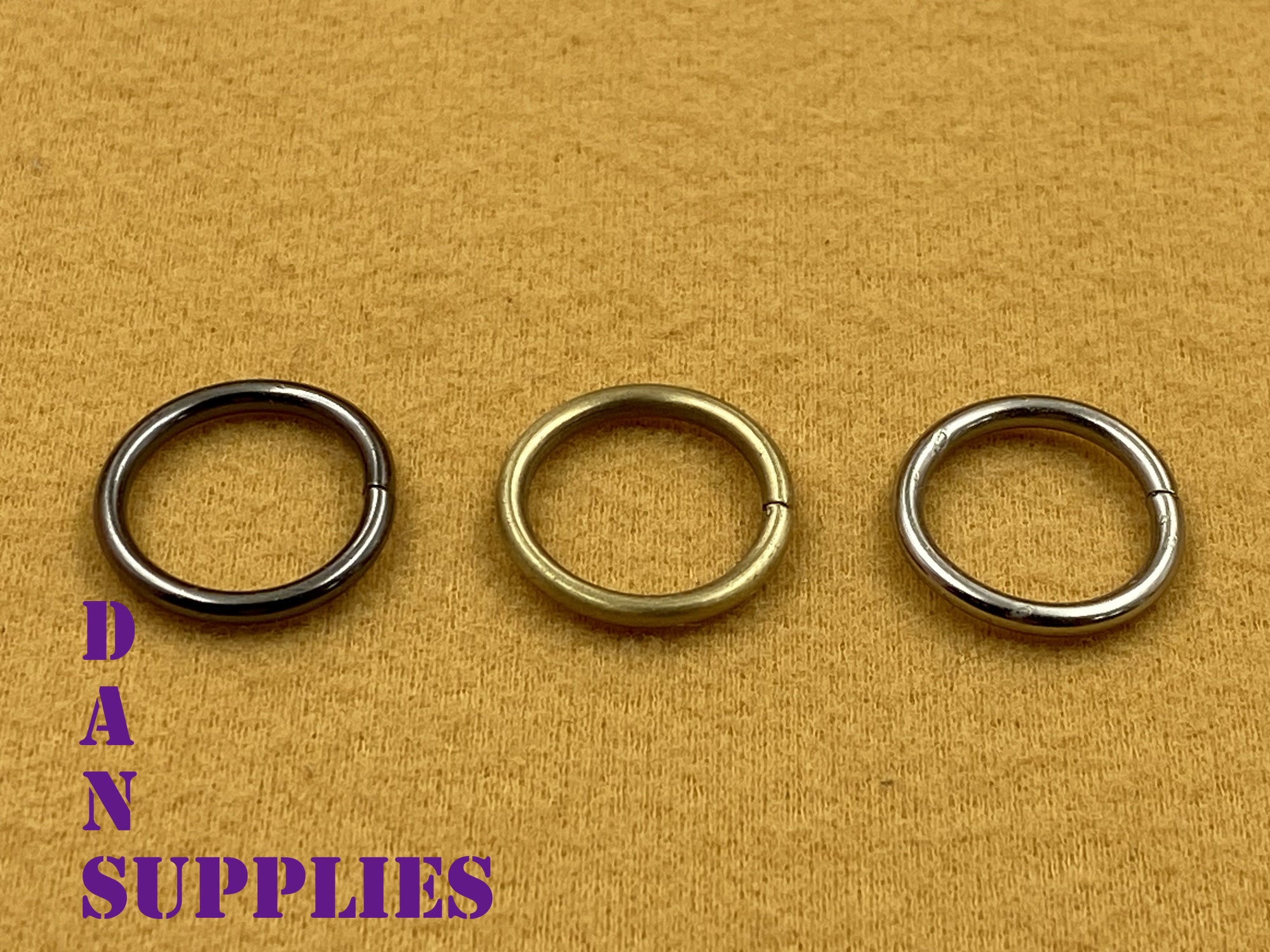 50 Pcs 12mm 1/2 Metal O-Rings O Rings Non Welded Nickel