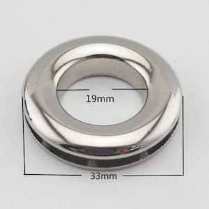 8 sets of 3/4 inch ( 19mm ) Alloy screw in Eyelet Grommet  for leather purse bag Nickel Gunmetal Anti bronze