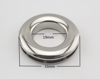 8 sets of 3/4 inch ( 19mm ) Alloy screw in Eyelet Grommet  for leather purse bag Nickel Gunmetal Anti bronze