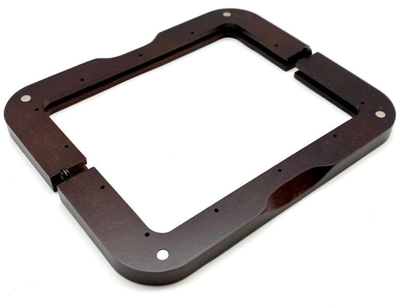 8 inch 20.5cm wood bag purse frame supply Dark brown / Natural image 6