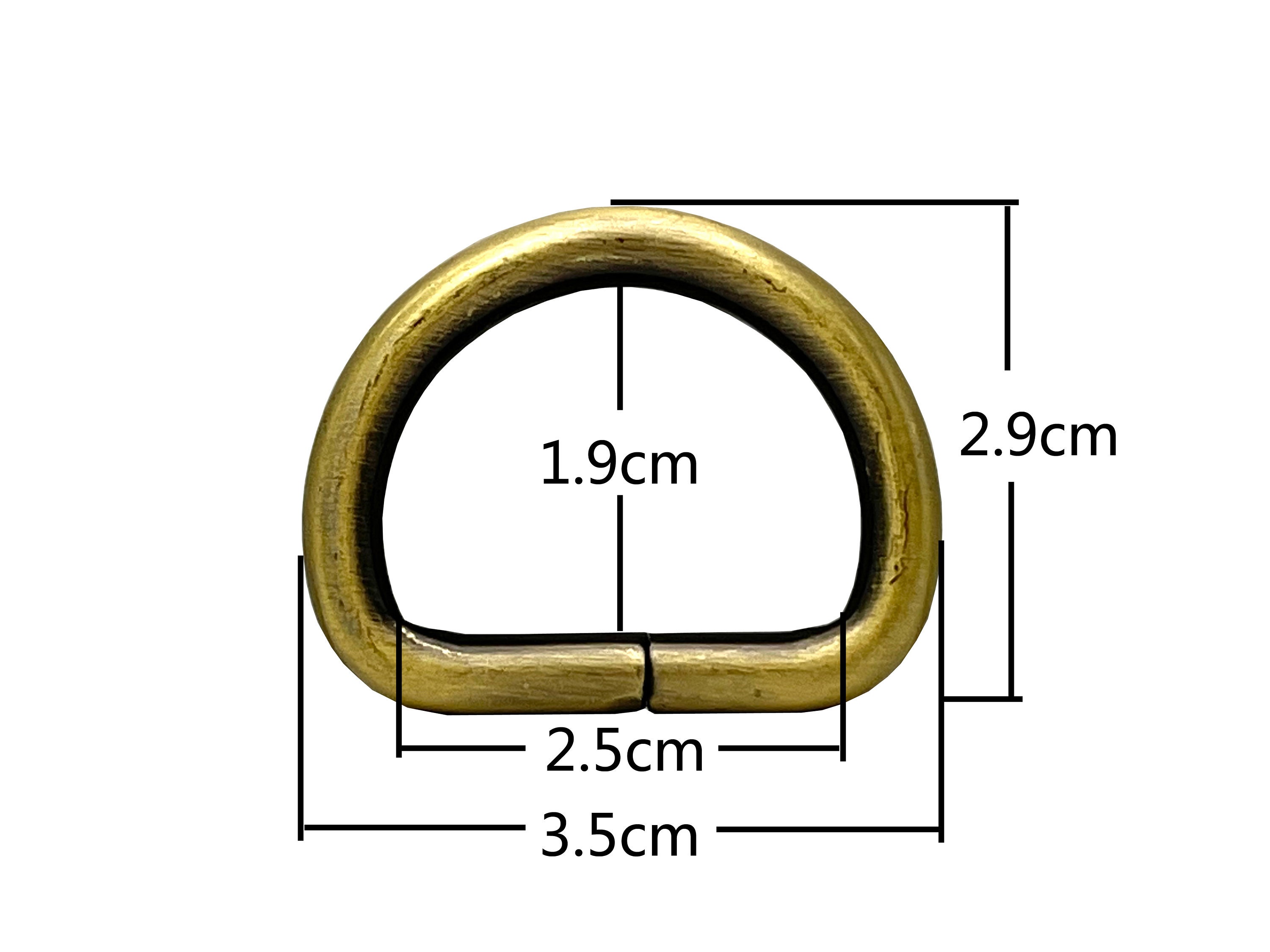 Golden, 1 inch / 25mm 4 Different Size zinc Alloy D Rings D-Ring with Screw,Buckles  Dismountable Screw for Buckle Straps Bags Belt,Purse Making, Bag Making,Bag  Replacement, 8 Pieces per lot AT73 