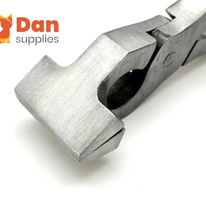 Qualitäts-Upgrade !  Edelstahl breite flache Nase Key Fob Hardware Leder Maschenrand Zange Werkzeug Geldbörse Crimper Werkzeug zur Geldbörsenherstellung
