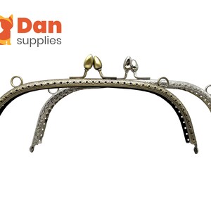 8 inch 20,5 cm boog naaien op munt portemonnee zakje frame Anti brons Nikkel