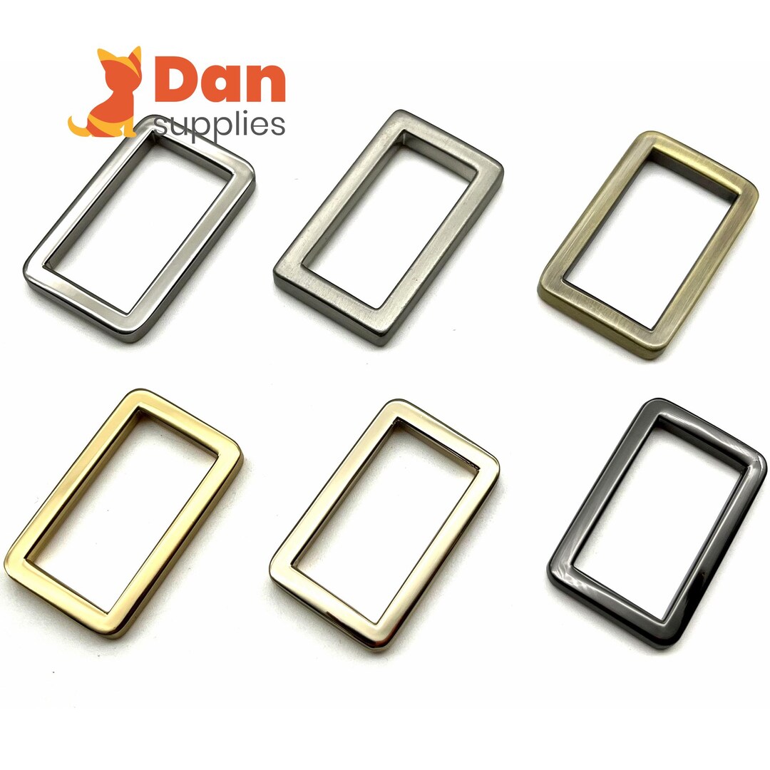 Zinc Alloy Rectangle Ring Buckles - 1 Inch, 25mm - Antique Bronze ...