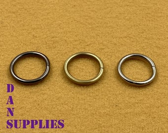40pcs of 3/8 inch 10mm O rings connector for bag purse keychains lanyards Nickel Anti bronze Gunmetal Gold