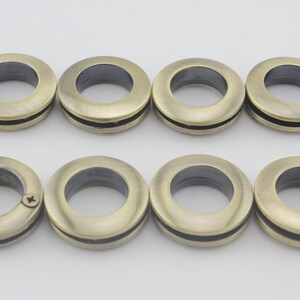 8 sets of 5/8 inch 15mm Alloy screw in Eyelet Grommet for leather purse bag Nickel Gunmetal Gold Anti bronze image 8