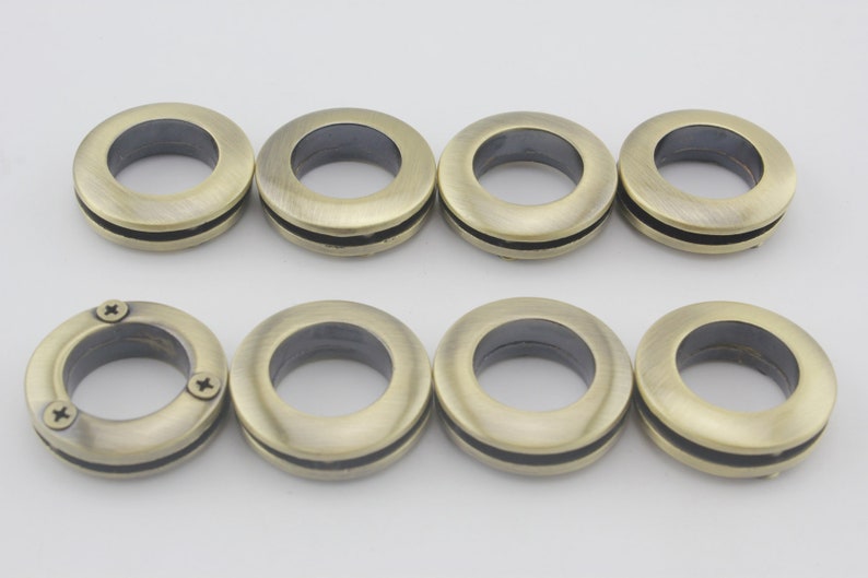 8 Sätze von 5/8 Zoll 15mm Legierung Schraube in Eyelet Grommet für Leder Geldbörse Tasche Nickel Gunmetal Gold Anti Bronze Bild 8