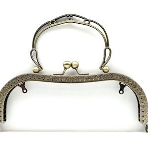 8 inch 20cm Naai op tas tas frame sluiting met handvat hardware Portemonnee maken levert Anti brons