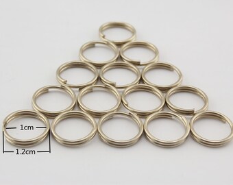 30pcs of 3/8 inch 10mm O rings key ring connector for bag purse keychains lanyards Nickel Anti bronze Gunmetal Gold