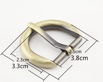 6pcs of 1 inch Zinc alloy D ring  pin belt strap buckle for bag purse making hardware Anti bronze