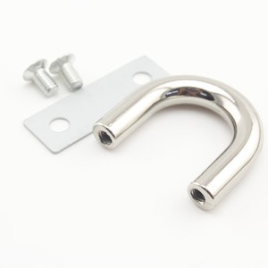 Tariff Free !6pcs of 1 inch U shape purse bag box chain strap connector loops Nickel