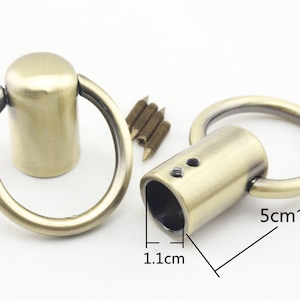 Tariff Free !11mm heavy duty  TASSEL keychain  rope cord end caps stop for bag purse handles  Anti bronze Nickel gold  Gunmetal