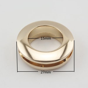 8 sets of 5/8 inch 15mm Alloy screw in Eyelet Grommet for leather purse bag Nickel Gunmetal Gold Anti bronze Gold 00E19