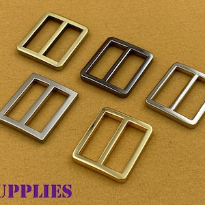 10pcs 1 inch 25mm zinc alloy bag purse strap adjuster slider connector buckle triglide slide making supplies