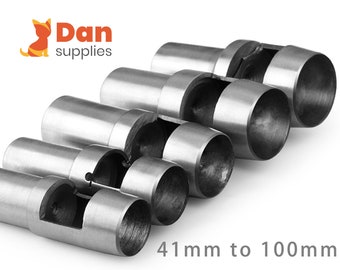 Perforadora de papel y tela de cuero redonda grande de 42 mm, 44 mm, 45 mm, 46 mm, 48 mm, 49 mm, 50 mm, 52 mm, 55 mm, 60 mm, 65 mm, 70 mm, 75 mm, 80 mm, 85 mm, 90 mm, 95 mm