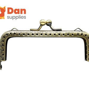 4 1/4 inch 11cm rechthoek naaien op munt portemonnee zakje frame met lussen Anti brons