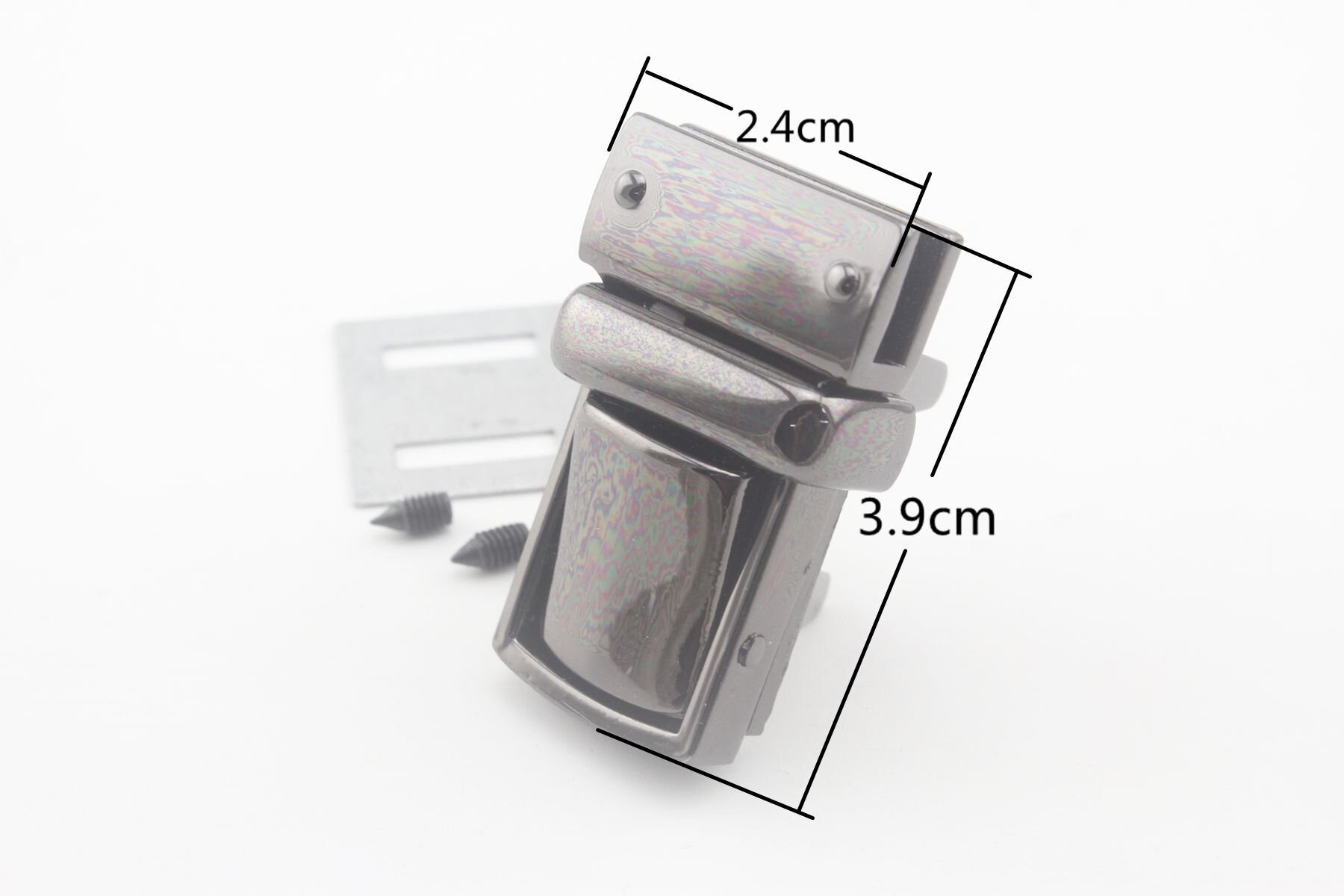 Serrure à Languette En Alliage De Zinc 2,1 Cm X 3,7 Cm Pour Sac à Main - 1 Lot Par Lot - Couleur Bronze N70