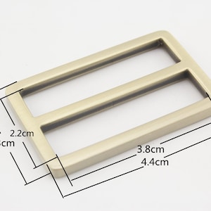 10pcs 1 1/2 inch 38mm zinc alloy bag purse strap adjuster slider connector buckle triglide slide making supplies