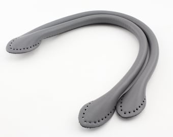 Coppia di manici per borse da 14,5 pollici in microfibra PU da cucire per la sostituzione di borse e borsette, colore grigio.