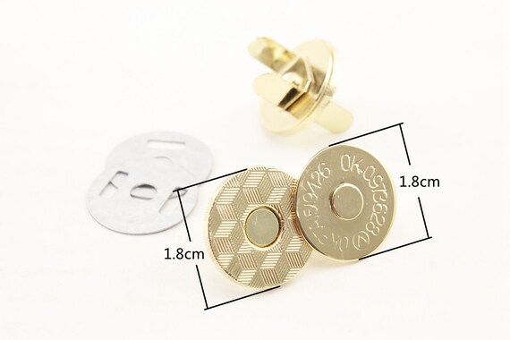 10 sets Double Caps Magnetic Snaps Clasps for Bag Purse Leather