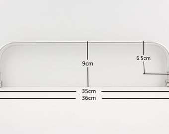 14 inch 35cm Nikkel aluminium Buisvormige interne scharnier Doctor Bag Frame Frame voor Tas portemonnee hardware Het maken van benodigdheden