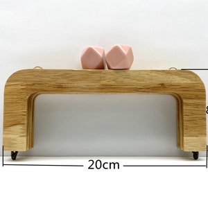 8 pouces 20cm bonbon perle perle naturelle vis sur lapprovisionnement en sac en bois sac cadre image 5