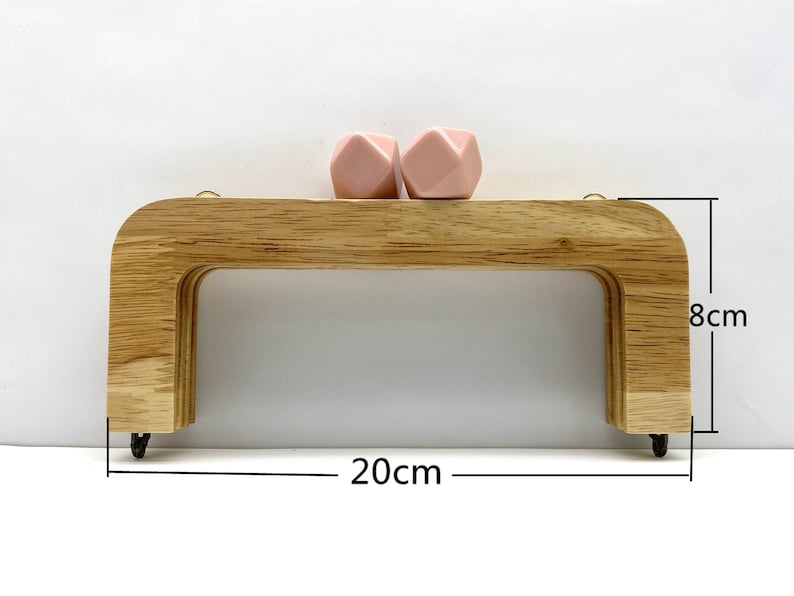 8 pouces 20cm bonbon perle perle naturelle vis sur lapprovisionnement en sac en bois sac cadre image 5