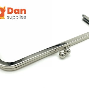 10 inch 25,5 cm zwaargewicht rechthoekige tas portemonnee frame gesp hardware lijm in portemonnee maken leveringen nikkel
