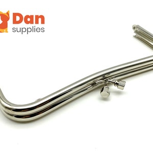 Tariff Free !8 inch 20.5cm bag purse frame clasp hardware  glue in Purse  making supplies  Nickel