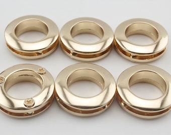 8 set da 5/8 pollici (15mm) Vite in lega in Eyelet Grommet per borsa in pelle Nickel Gunmetal Gold Anti bronze