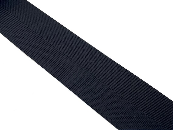 5 yards of 1.25 inch 32mm Black White heavy weight Nylon webbing ribbon for belt bag purse strap key fob sold by the yard