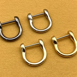 8pcs de 3/4 pouces 19mm Vis en D boucle danneau pour sac à main faisant du matériel Light Gold Nickel Gunmetal image 1