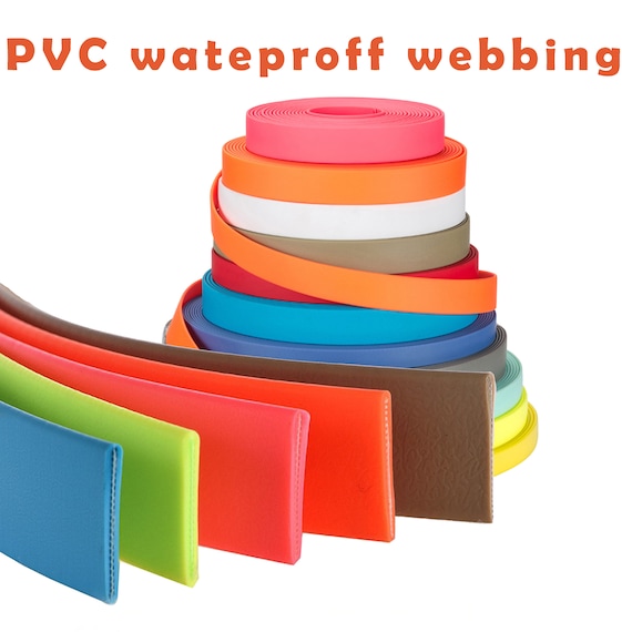 5/8" 3/4"  ( 15mm 20mm ) PVC cover waterproof webbing sold by the yard