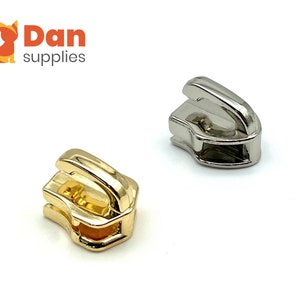 25pcs of  Size 5# 5mm zinc alloy zipper slider for Nylon Or metal zipper replacement repair Nickel Gold