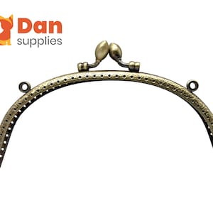 6 1/2 inch 16,5 cm boog naai op portemonnee zakje frame anti-brons