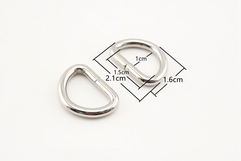 20pcs of 5/8 Inch 15mm Iron D Rings Buckles for Bag Purse Dog Etsy