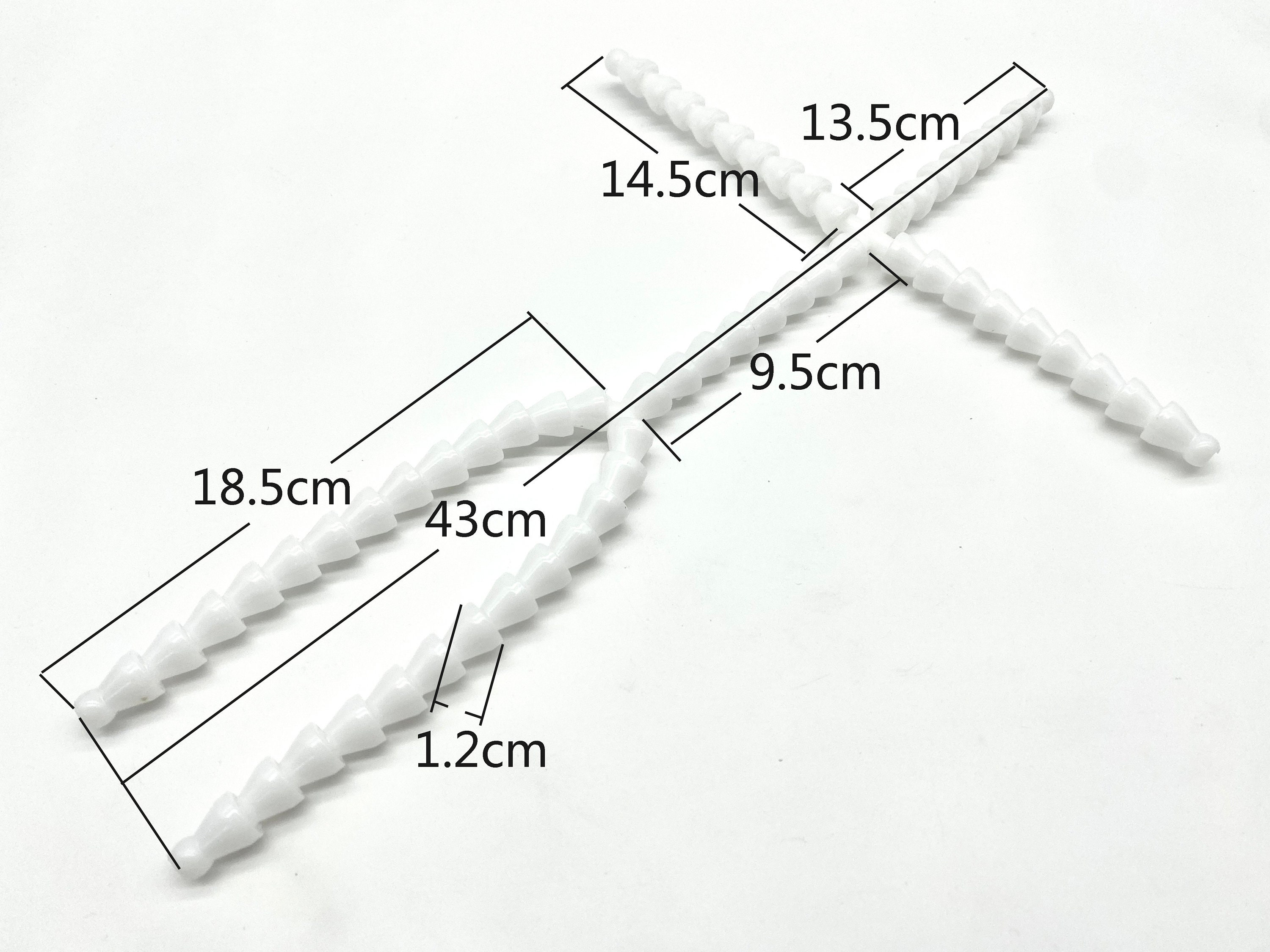 Plastic Doll Armature 50 Foot Coil, 50' x 1/8'' Diameter, White, Craft