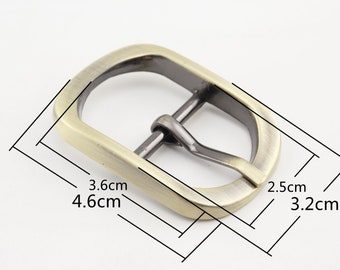 6pcs of 1 inch 25mm center bar pin buckle for bag purse shoes strap making  belt buckle Gunmetal Anti bronze