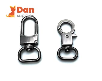 5/8 inch 15mm Gunmetal Bag Hook  Swivel snap Hook, Carabiner ,Clasp for Bag Strap and lanyard