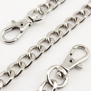 55cm (8mmx12mm) cadena de bolso para bolso bolso bolso bolsobolsos embrague Correa de cadena con hardware de reemplazo de clip Nickel Anti bronce