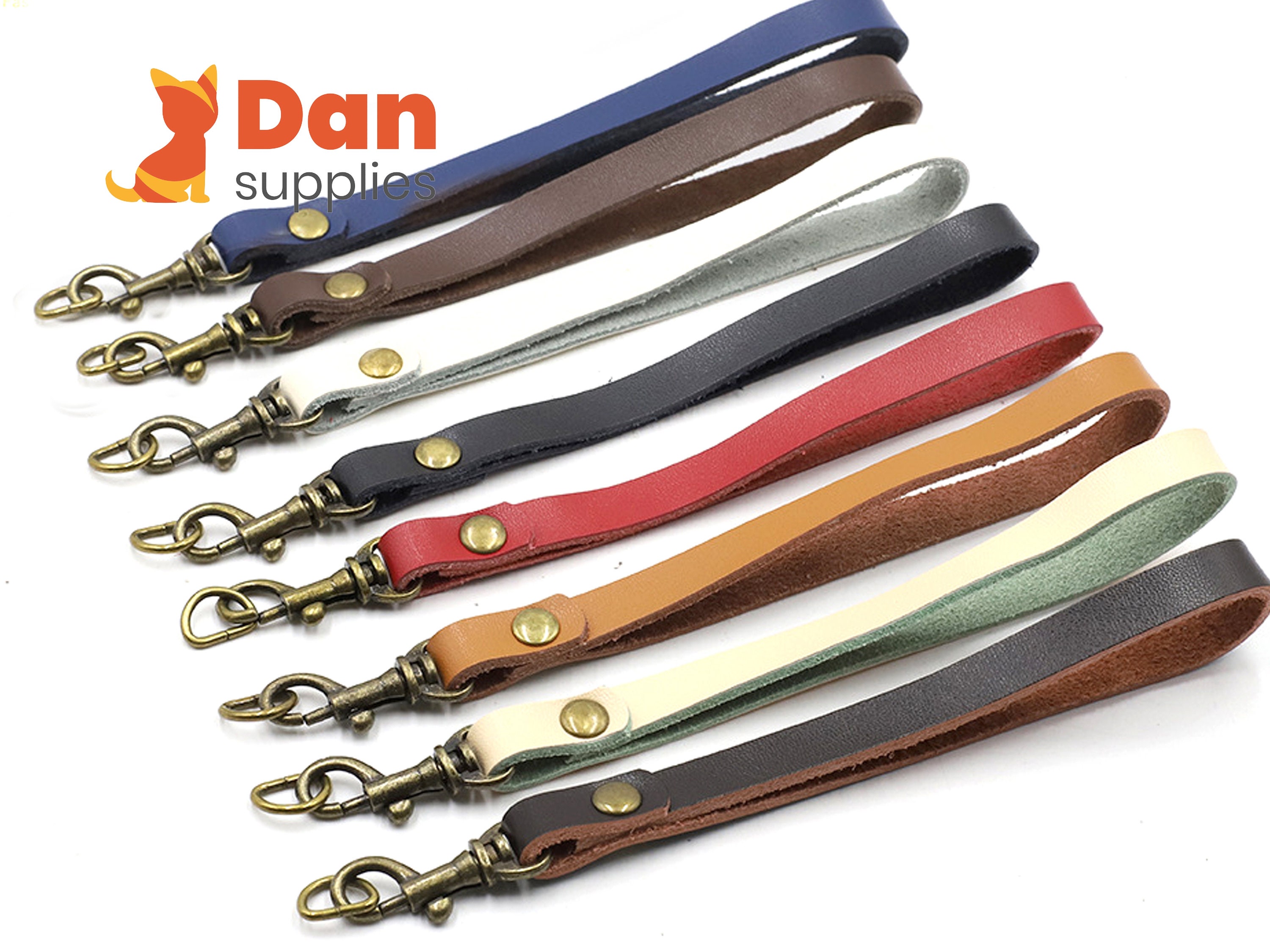 18cm Genuine Leather Wristlet Strap Wrist Straps Handle With Lobster ...