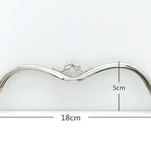 7 inch 18CM  eyeglass M shape  bag purse frame clasp hardware glue in Purse  making supplies Nickel Gold Anti bronze