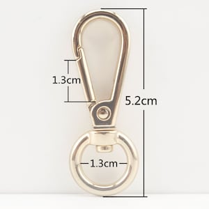 8pcs of 1/2 inch 12mm Oval  Push Gate Snap swivel Hooks for handbag purse strap handles chains Nickel Anti Bronze Goldbag clasp replacement