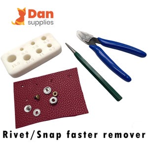 Tariff Free !Rivet Snap fastener removal tool remover Leather work repair replacement