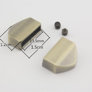 10pcs of  13mm  1/2 inch zinc alloy zipper end caps tab hardware Anti bronze Gold Nickel Gunmetal