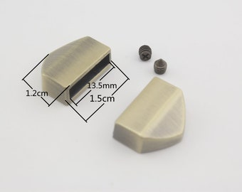 10pcs of  13mm  1/2 inch zinc alloy zipper end caps tab hardware Anti bronze Gold Nickel Gunmetal