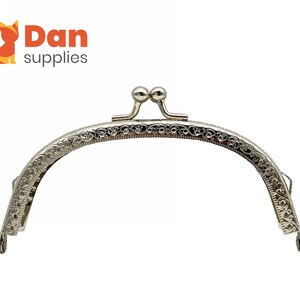 5 inch 12,5 cm boog naaien op munt tas tas tas zakje frame Nikkel
