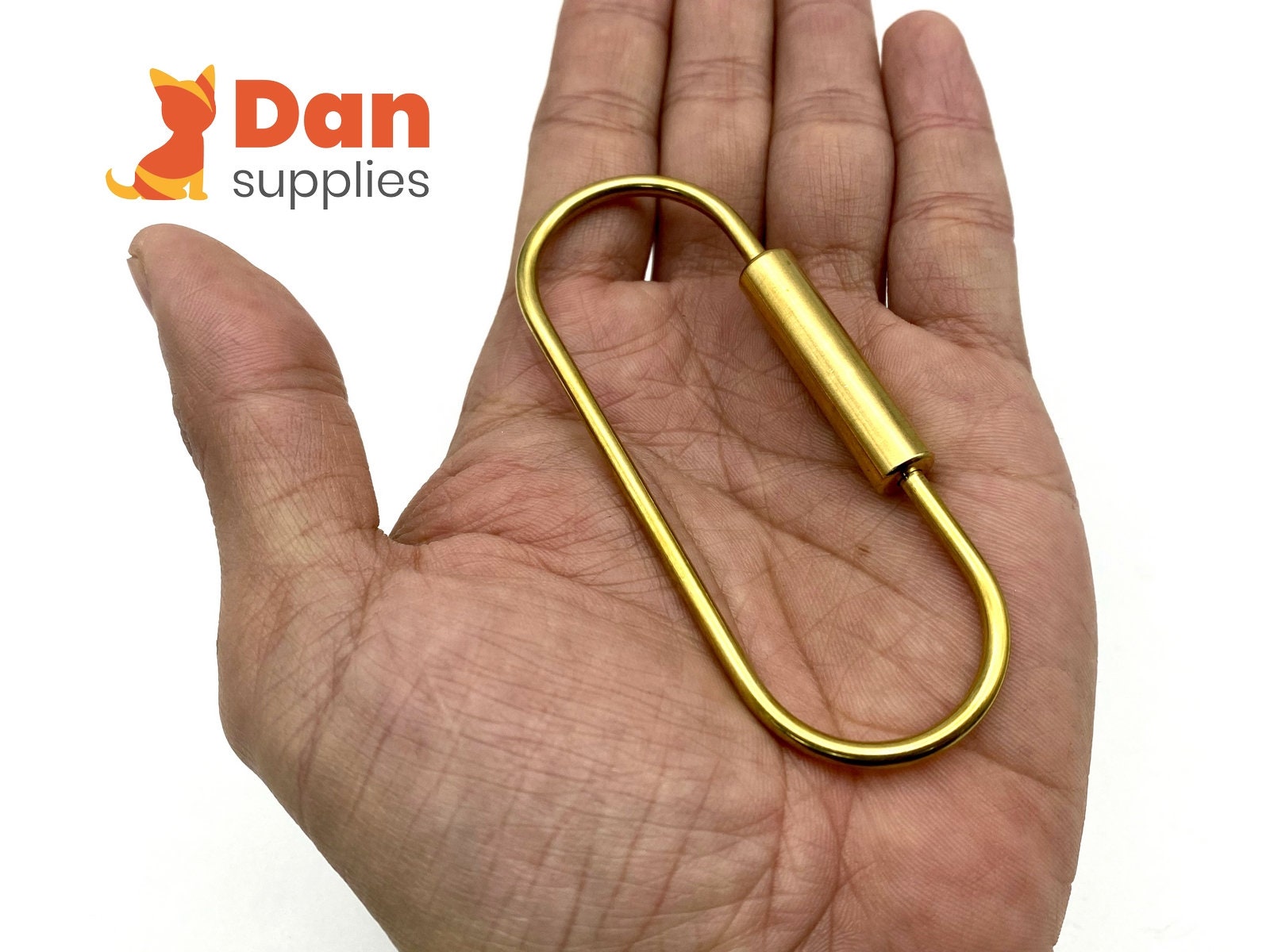 Key Rings That Lock Large Solid Brass Key Rings Bracelet Style Raw Brass Wire EDC Tool ...