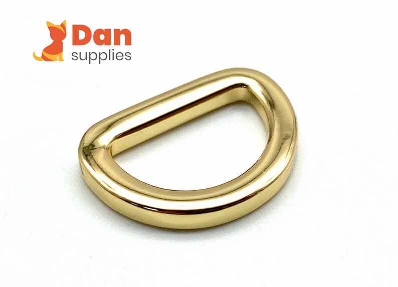 12pcs Zinc Alloy D Rings: 5/8 inch Bag Purse Buckles image 2