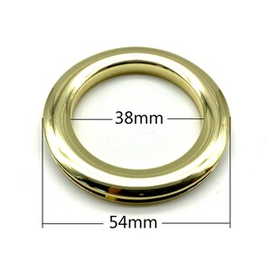 4 sets of 1 1/2 inch 38mm large curtains Alloy screw in Eyelet Grommet for leather purse bag Nickel Light gold Anti bronze Gunmetal image 5